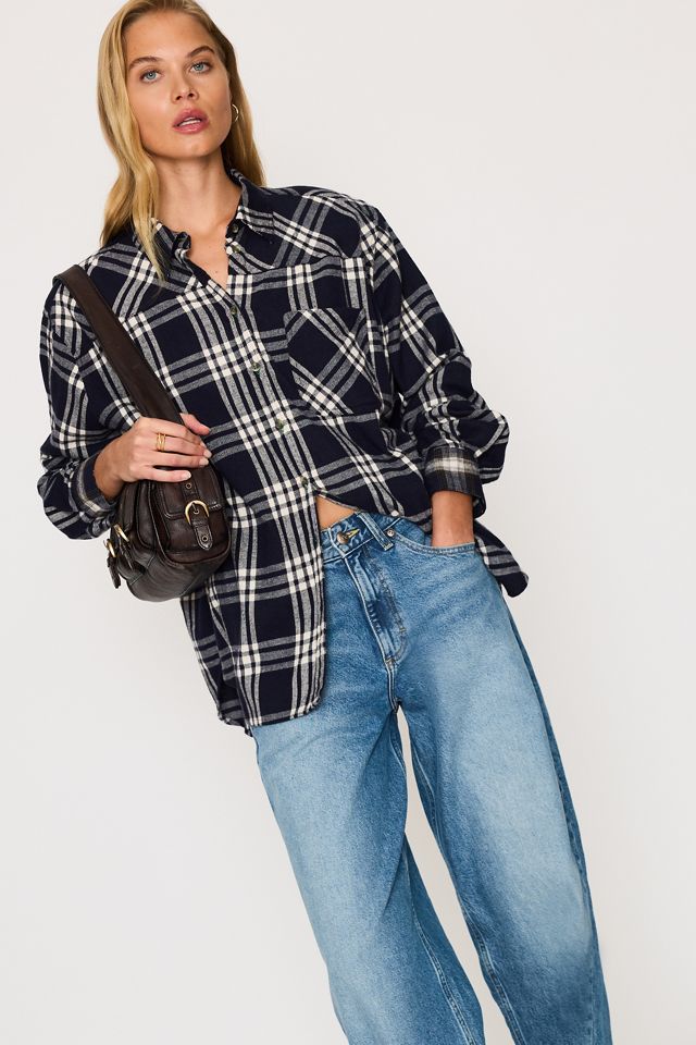 Chemise à carreaux à manches longues en coton 100% By Anthropologie #1