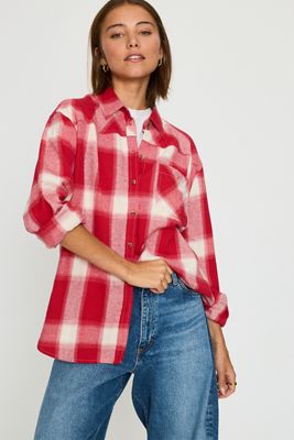 Camicia a Quadri in 100% Cotone a Maniche Lunghe By Anthropologie