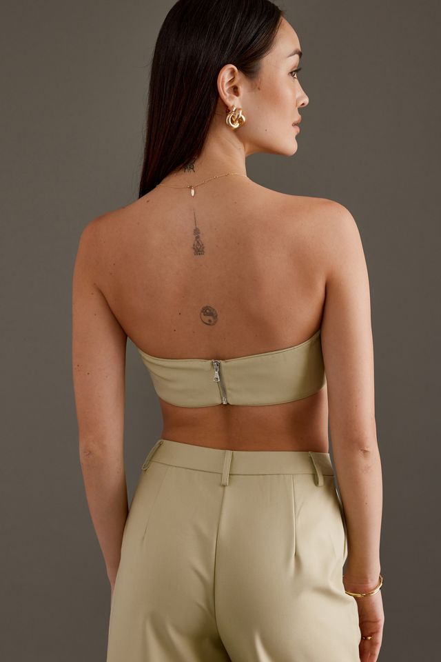 Bardot Charlize Strapless Crop Top #2