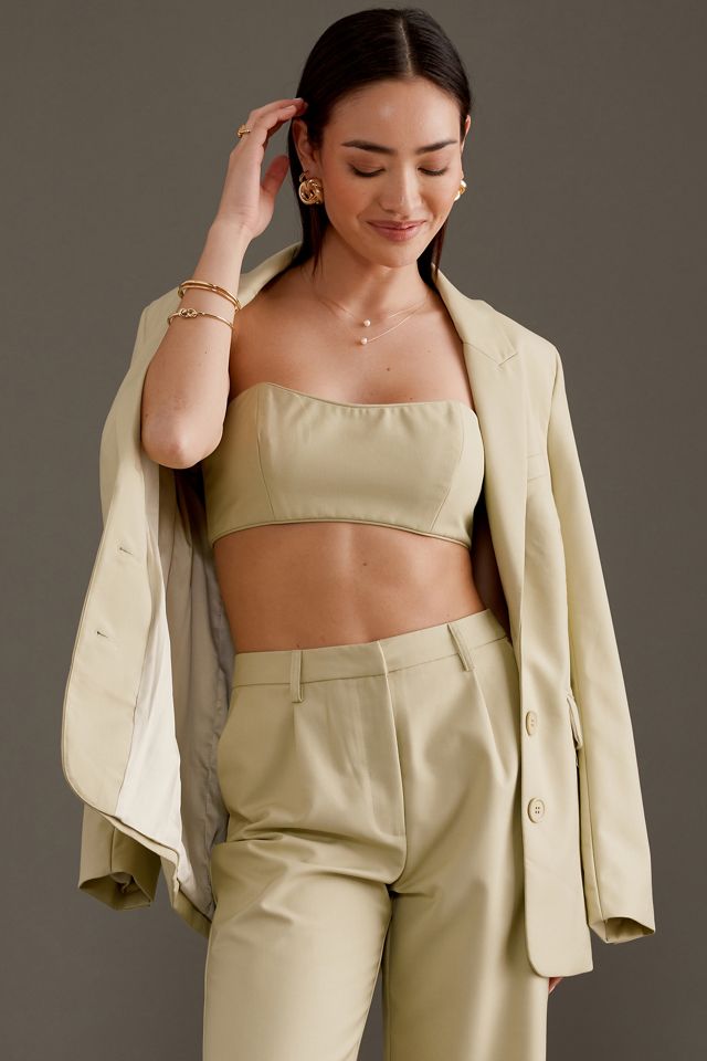 Bardot Charlize Strapless Crop Top #3