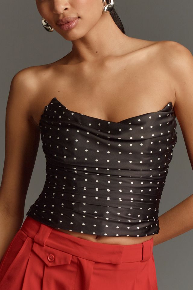 Bardot Blanca Satin Bustier #3