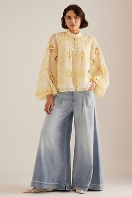 Blouse en dentelle Libbie en taille: Uk 6 chez Anthropologie - Bardot - Modalova