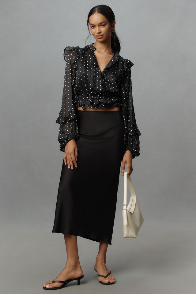 Bardot Frill Faux-Wrap Blouse #2