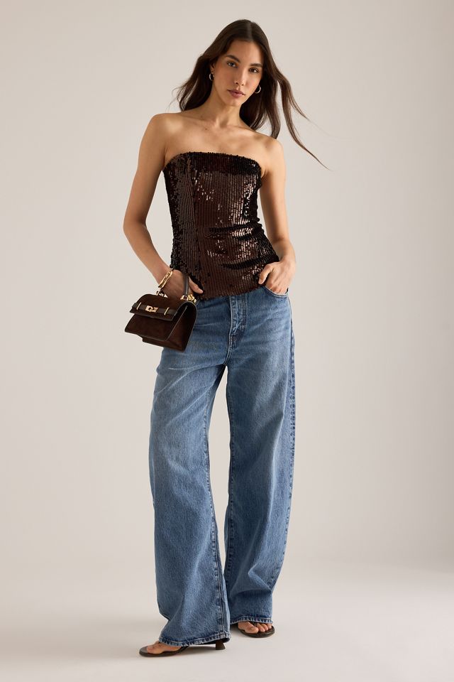 Bardot Helenia Sequin Bandeau Top #2