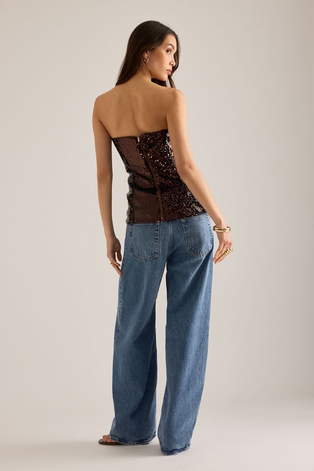 Bardot Helenia Sequin Bandeau Top #5