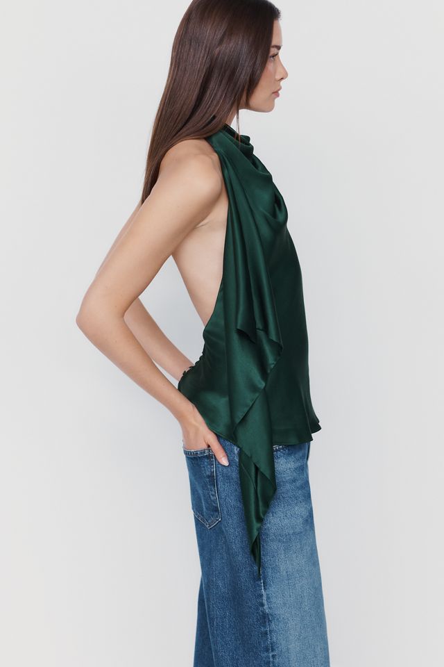 Bardot Sierra Satin Draped Top #1