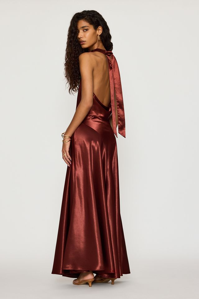 Bardot Toni Satin-Top mit Wasserfallausschnitt #4