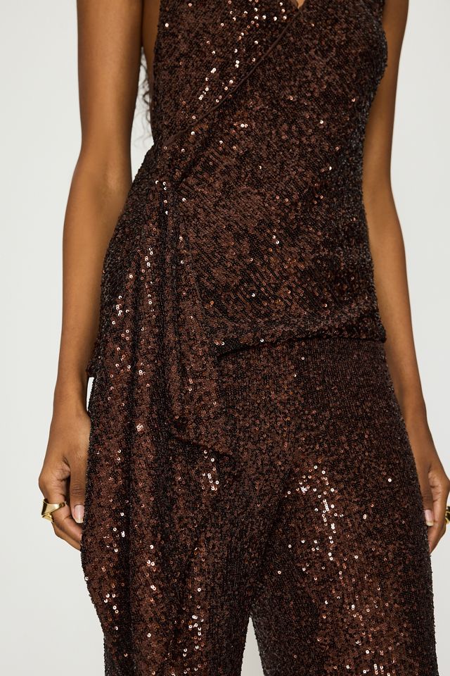 Bardot Melanie Halter Sequin Top #4