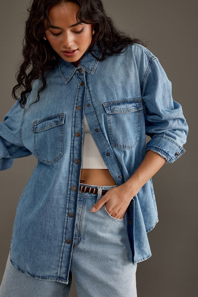 Stevie Long-Sleeve Denim Shirt #2