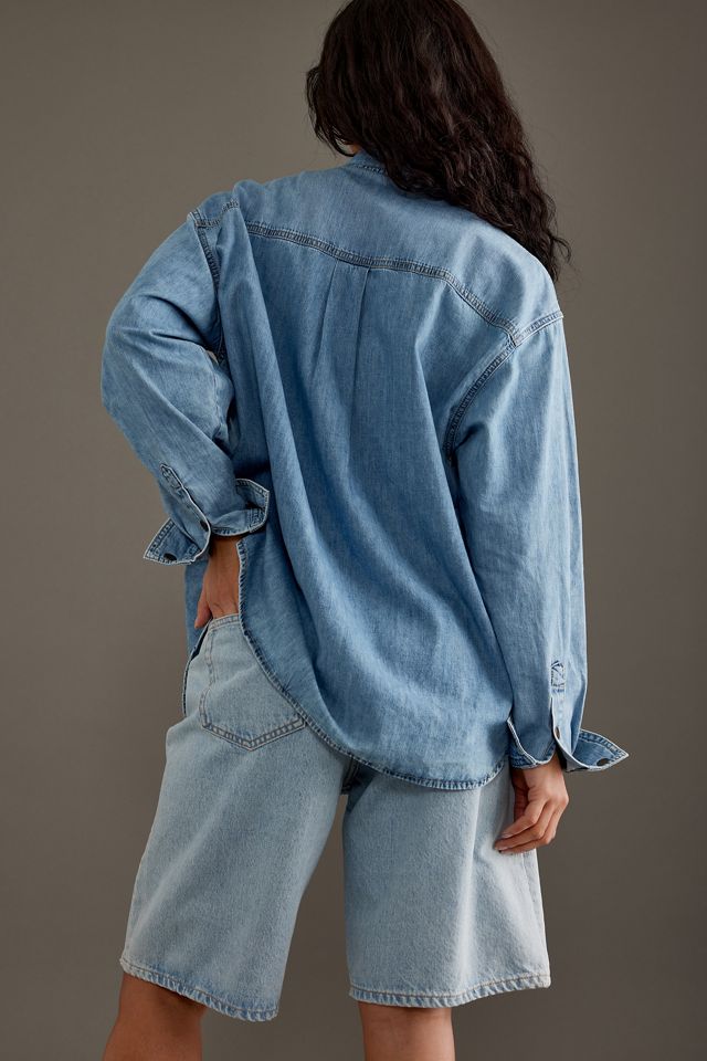 Stevie Long-Sleeve Denim Shirt #5