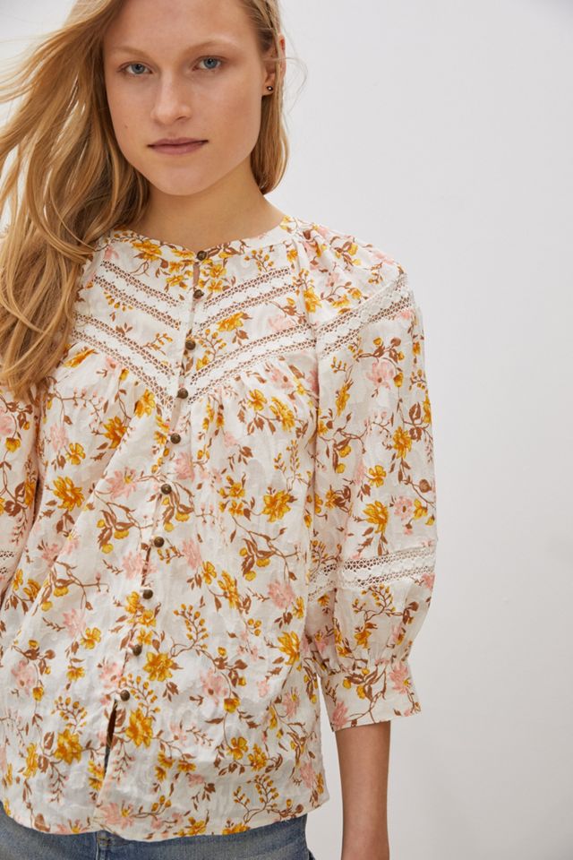Harmony Lace Peasant Blouse #8