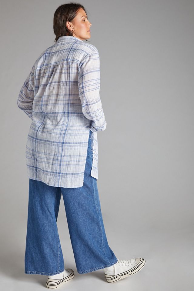Pilcro Plaid Tunic Blouse #6