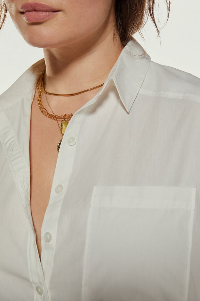 Maeve Maxi Tunic Poplin Buttondown #12