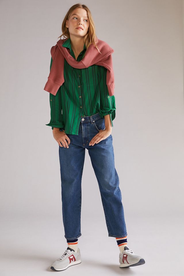 Maeve Striped Buttondown Shirt #1