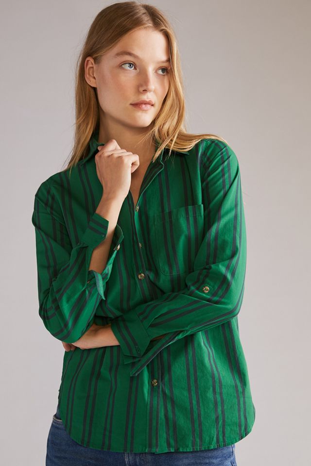 Maeve Striped Buttondown Shirt #2