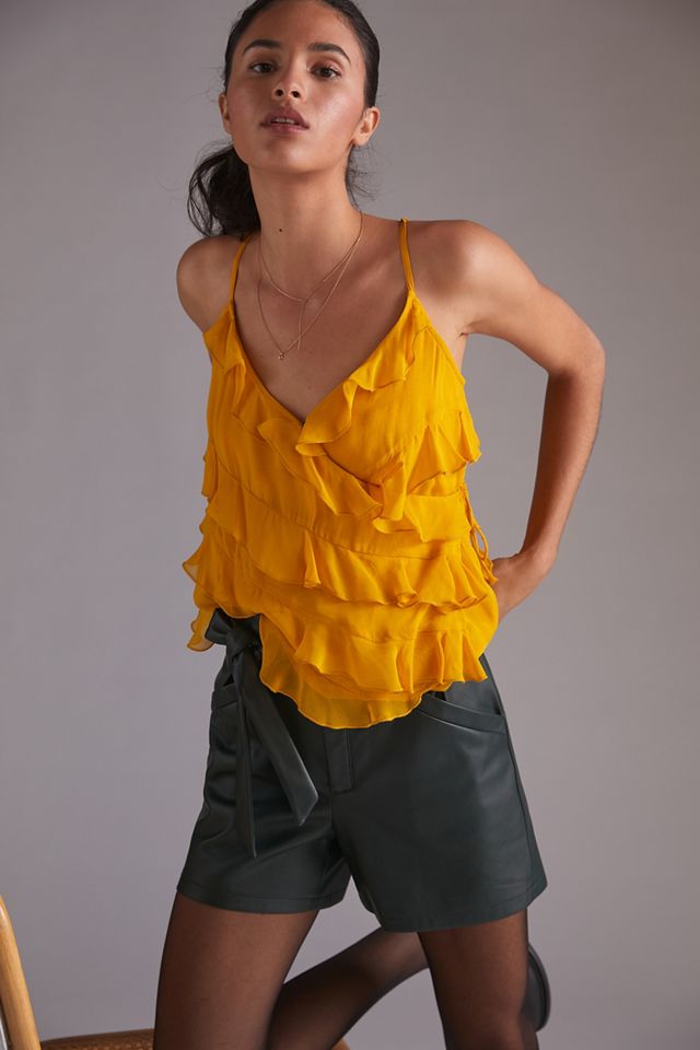 Ruffled VNeck Cami Anthropologie