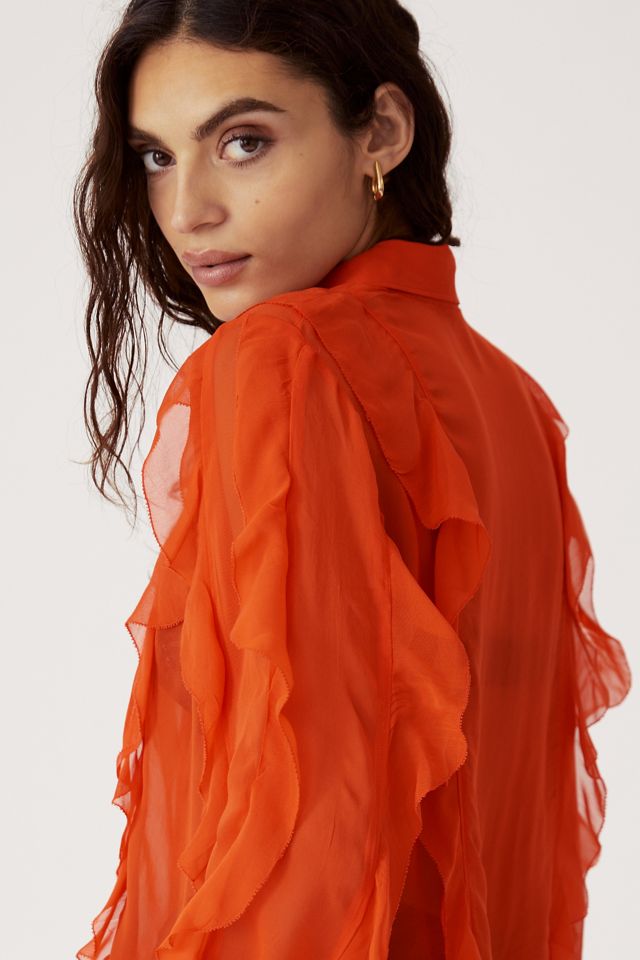 Maeve Ruffled Buttondown #1