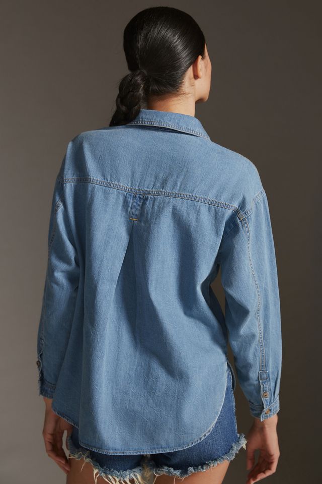 Pilcro Distressed Chambray Shirt #2