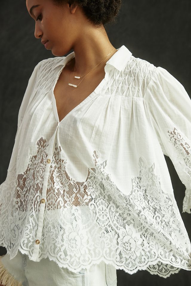 lace top anthropologie