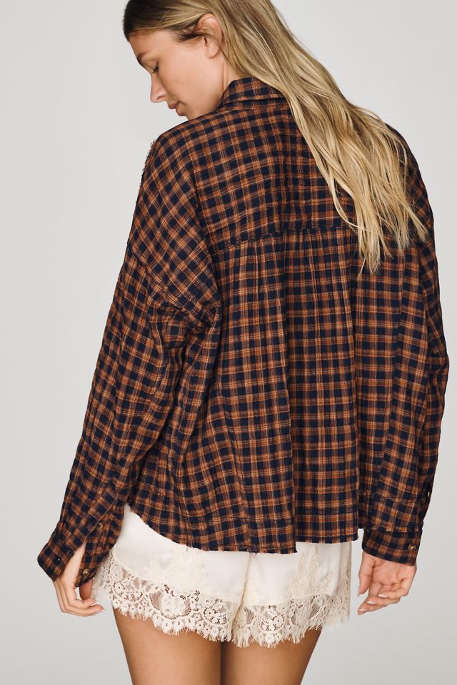 Pilcro Cropped Plaid Shirt #3