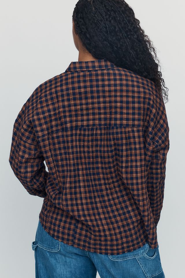 Pilcro Cropped Plaid Shirt #6