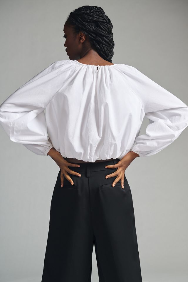 Maeve Poplin Bubble Blouse #2