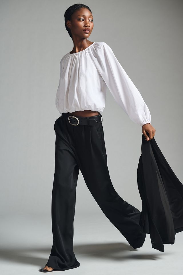 Maeve Poplin Bubble Blouse #1