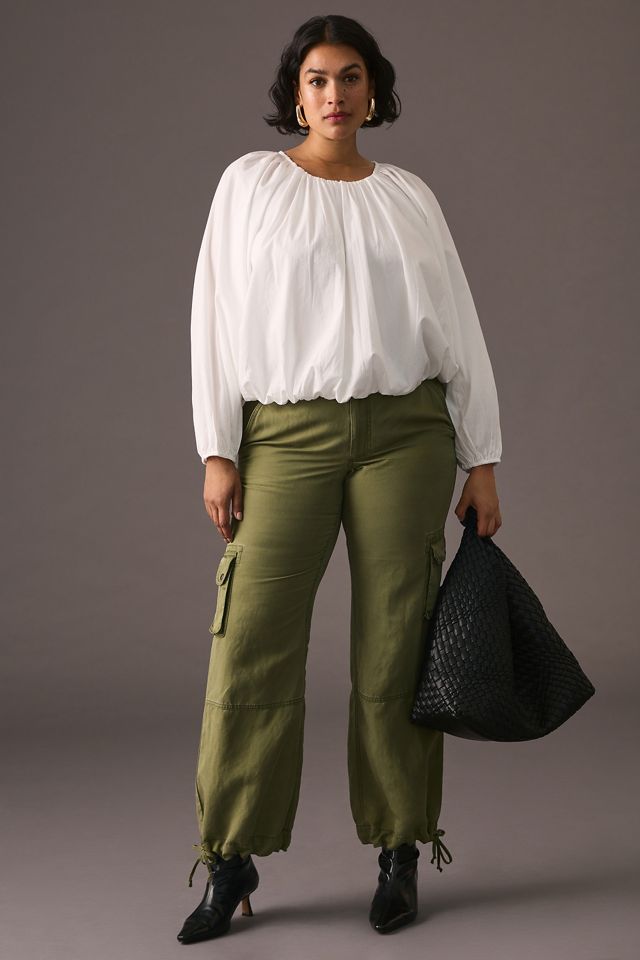 Maeve Poplin Bubble Blouse #8