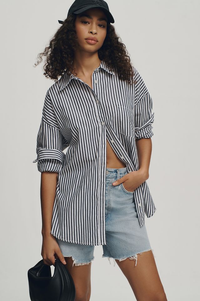 Cheapest Anthropologie button down striped shirt