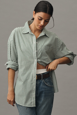 The Bennet Buttondown Shirt by Maeve: Striped Edition