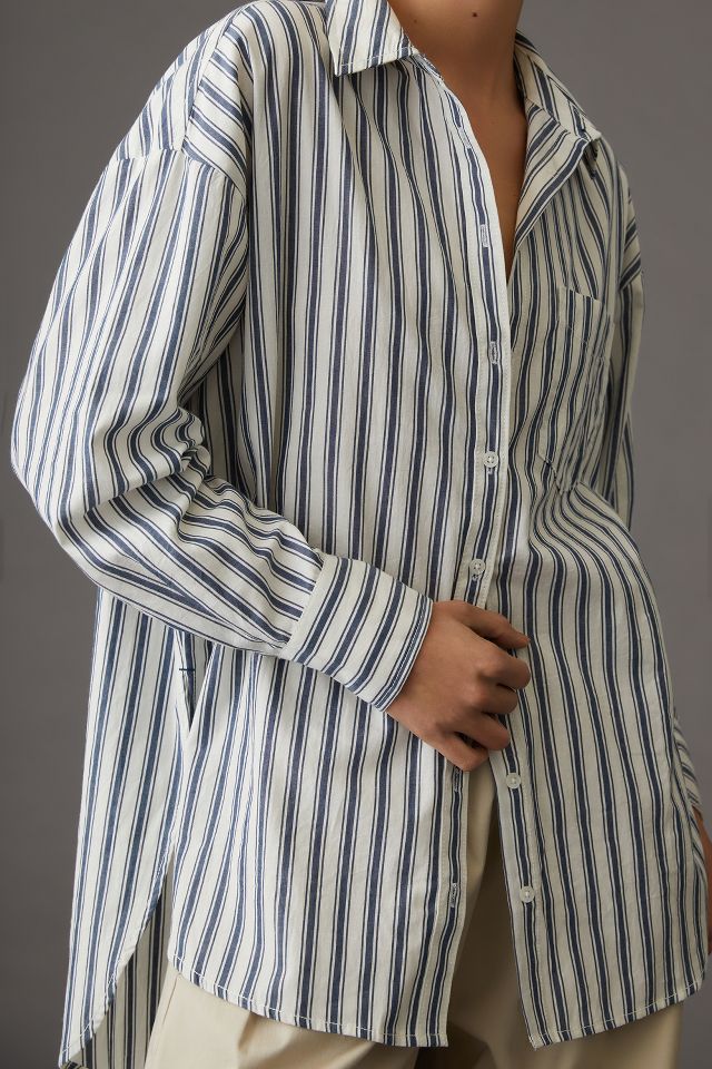 The Bennet Buttondown Shirt by Maeve: Striped Edition