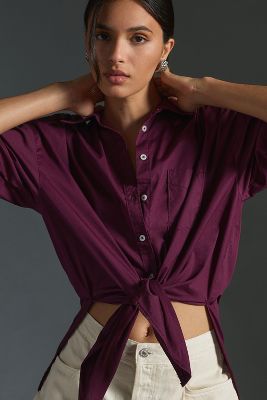 Maeve The Bennet Buttondown Shirt By  In Purple
