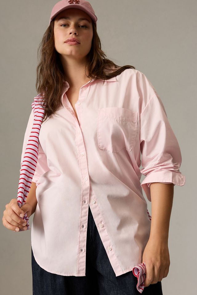 Plus Size Maeve Oversized Button-Up Shirt