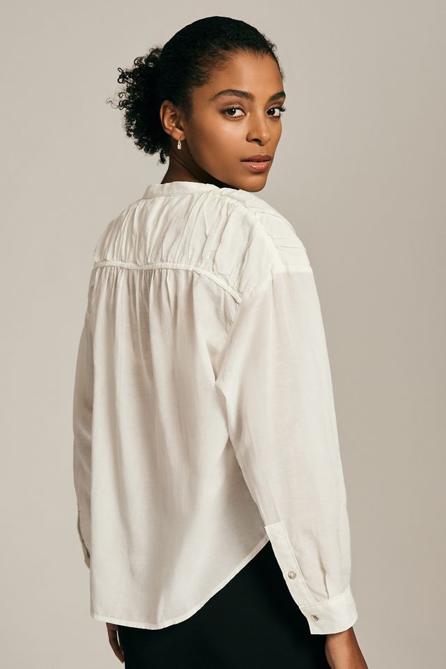 Pilcro Henley Blouse #1