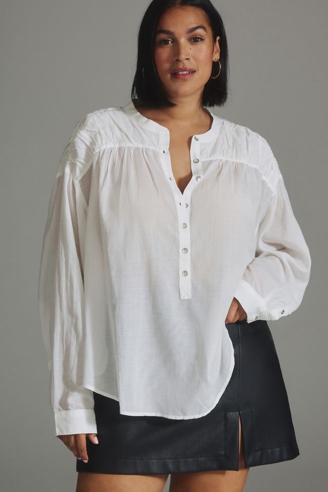 Pilcro Henley Blouse #4
