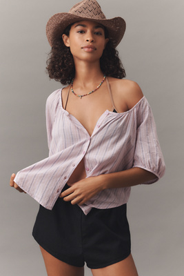 Blouse en gaze à manches bouffantes en taille: XS chez Anthropologie - Pilcro - Modalova