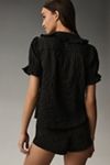 Keira Collared Button-Front Blouse by Pilcro