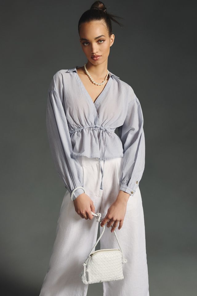 Pilcro Babydoll Wrap Top #3