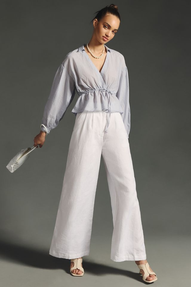 Pilcro Babydoll Wrap Top #4