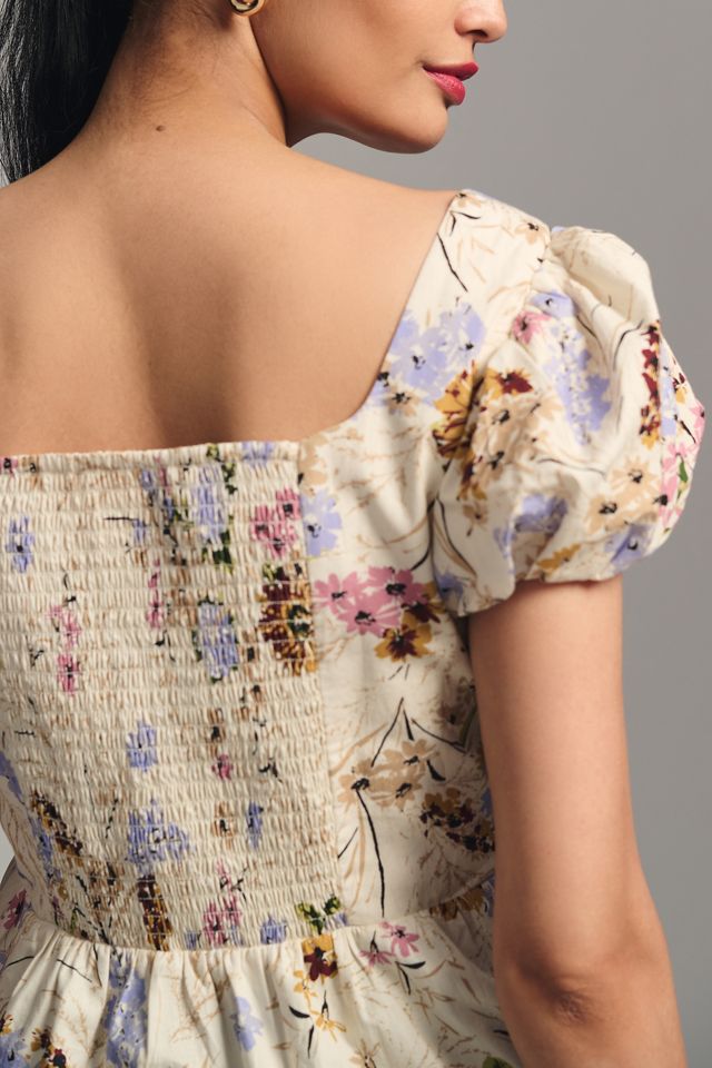 By Anthropologie Puff-Sleeve Peplum Top #4