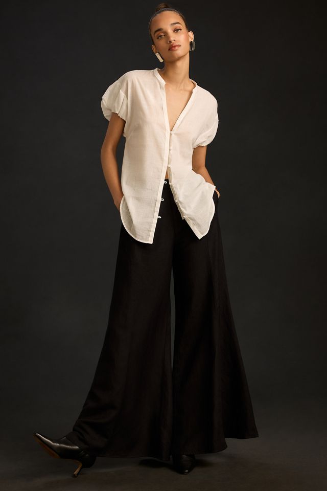 By Anthropologie Bubble-Sleeve Blouse #4