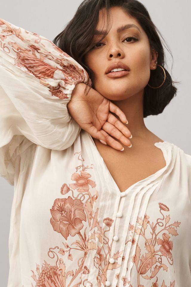 Florence Balducci Delicate Pintuck Blouse | Anthropologie