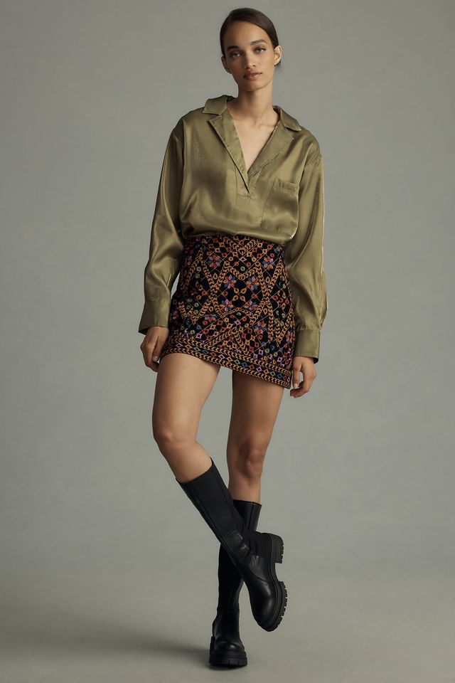 Pilcro Long-Sleeve Shine Blouse #3