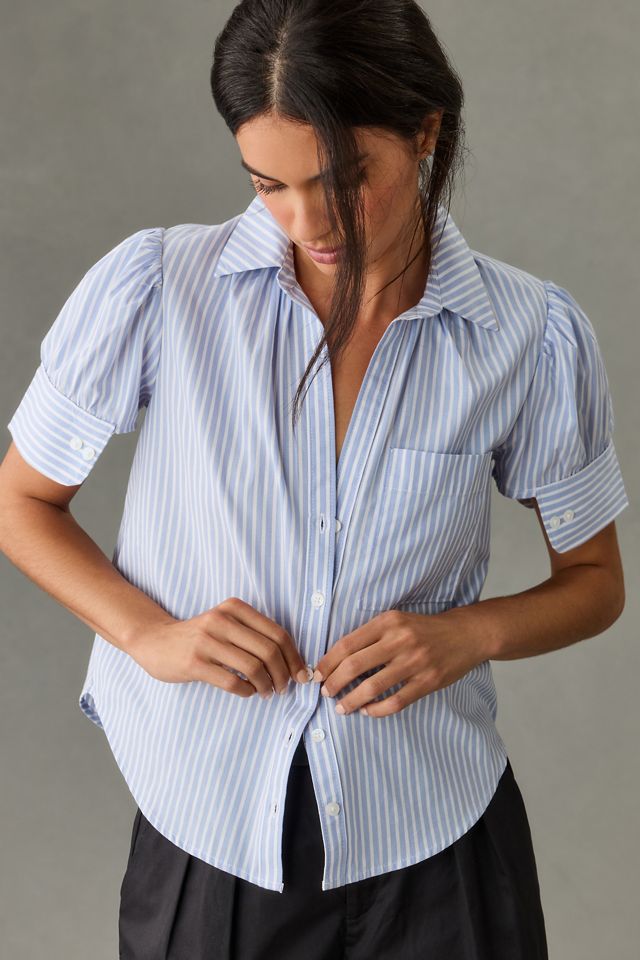 By Anthropologie Puff-Sleeve Cotton Shirt #3