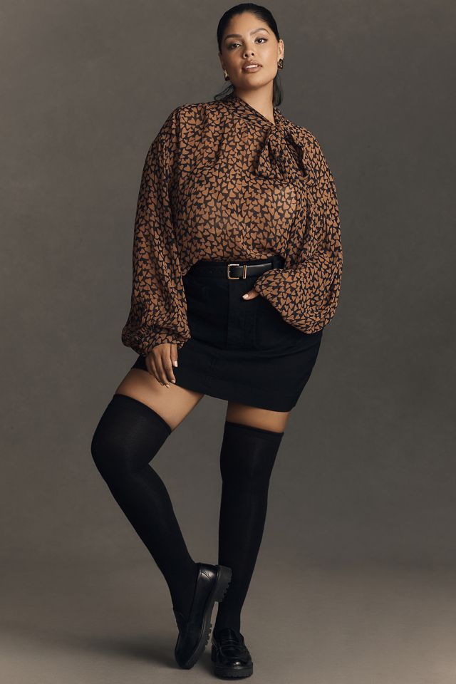 Maeve Sheer Tie-Neck Blouse #6