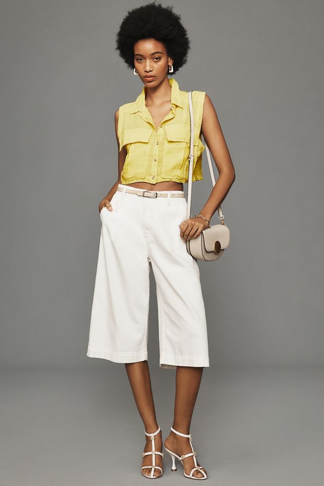 Pilcro Sleeveless Cropped Shirt #3