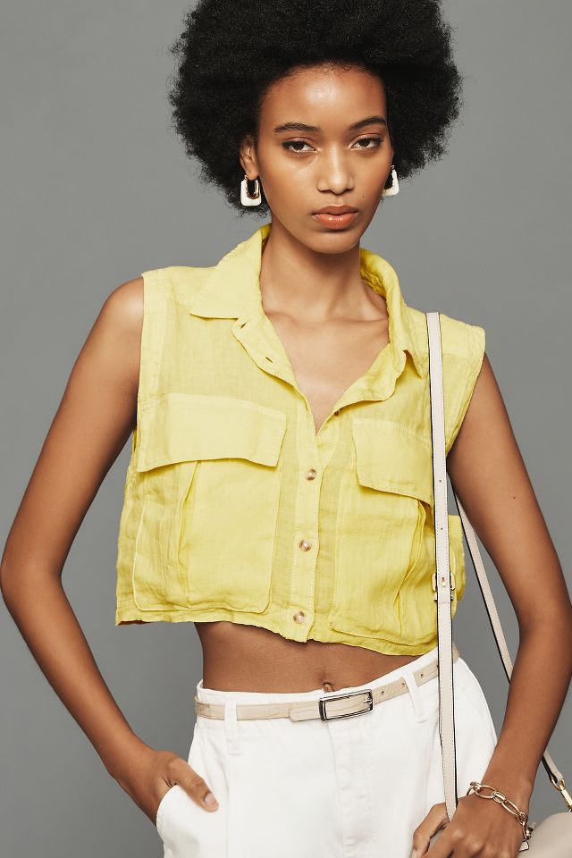 Cropped Sleeveless Shirt | Forever 21