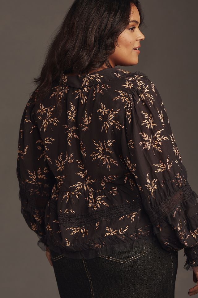 Chemisier à volants et col en V By Anthropologie #2