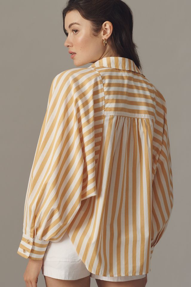 The Bailey Boyfriend Batwing Buttondown Blouse by Pilcro #1