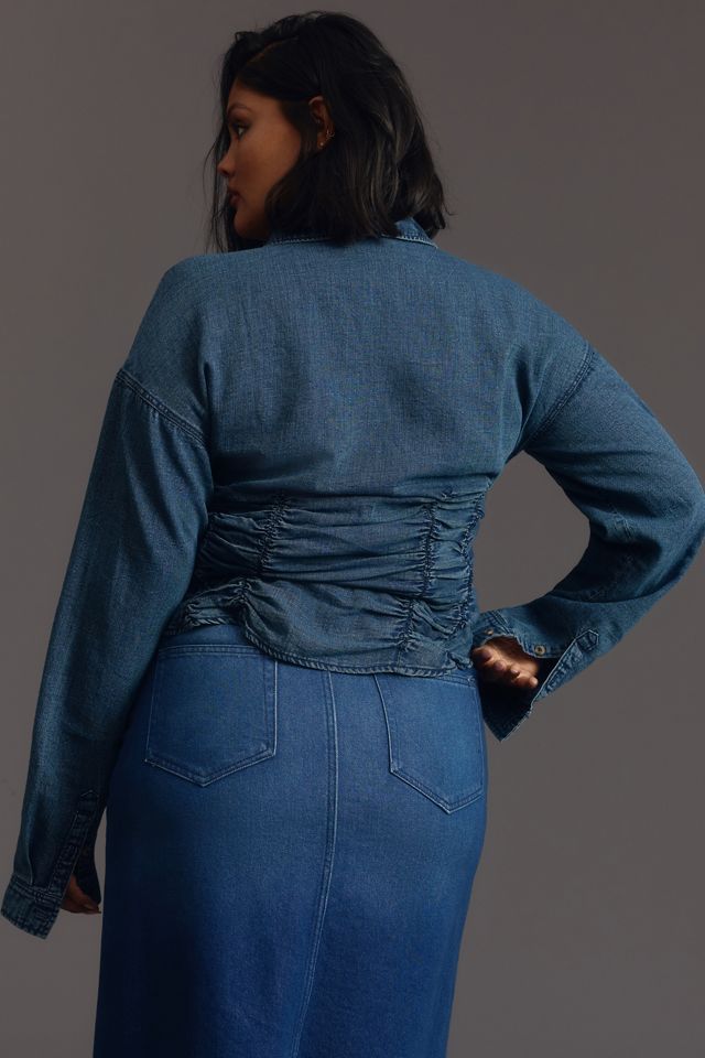 Pilcro Long-Sleeve Ruched Top #5
